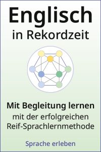 Englisch in Rekordzeit Begleiteter Kurs mit geometrischem Netzwerk-Logo