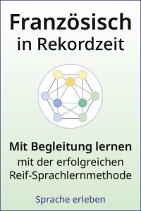 Französisch in Rekordzeit Begleiteter Kurs mit geometrischem Netzwerk-Logo