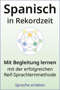 Spanisch in Rekordzeit Begleiteter Kurs mit geometrischem Netzwerk-Logo