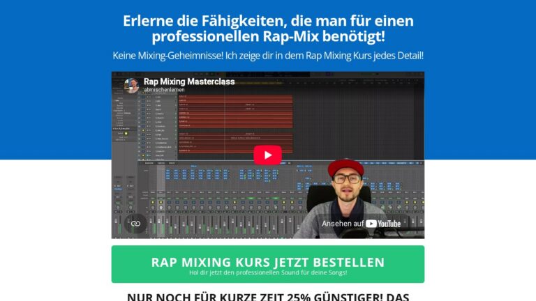 Rap Mixing Kurs – Videotraining zum Abmischen von Songs