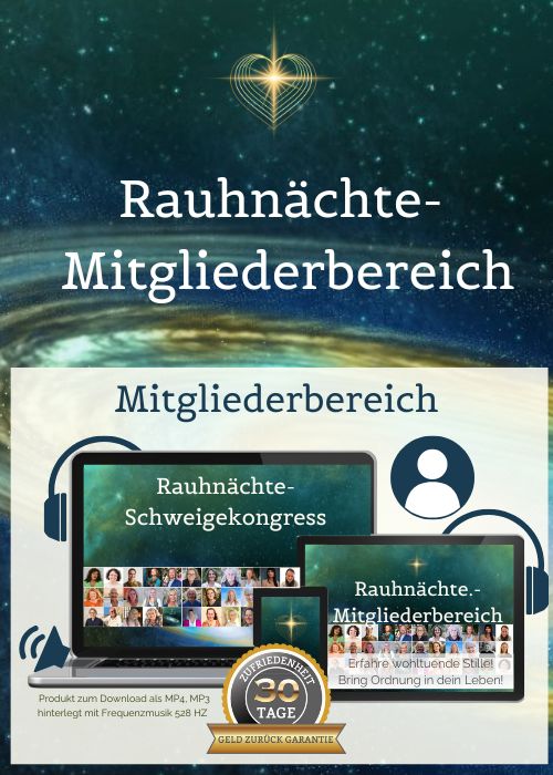 Rauhnächte-Mitgliederbereich Mockup mit Kongresspaket auf mehreren Geräten