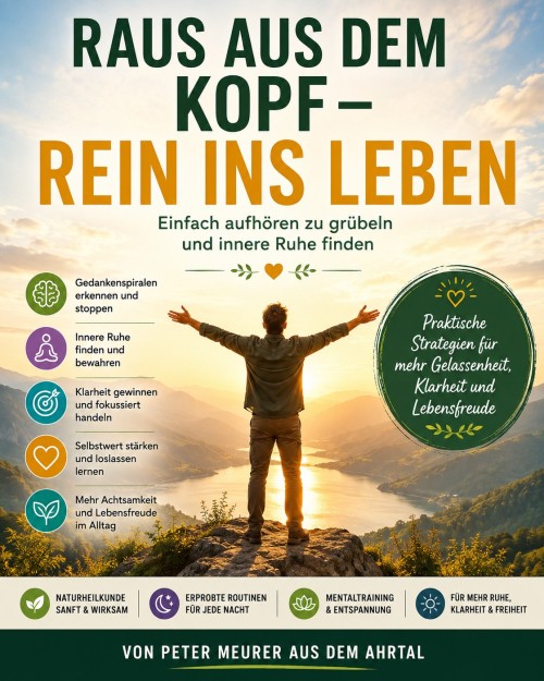 E-Book Cover Raus aus dem Kopf - Rein ins Leben von Peter Meurer