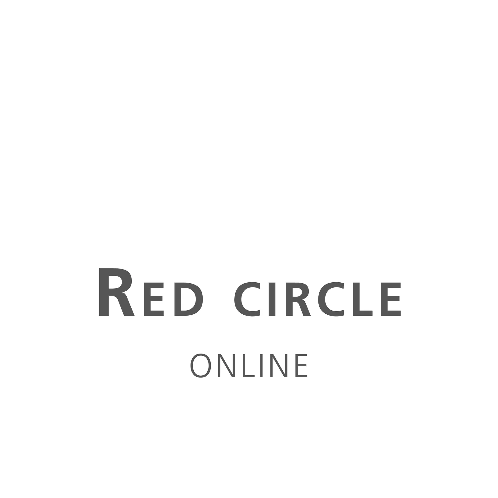 Red Circle – Der Lebenskreis Logo mit grauer Schrift auf hellem Hintergrund