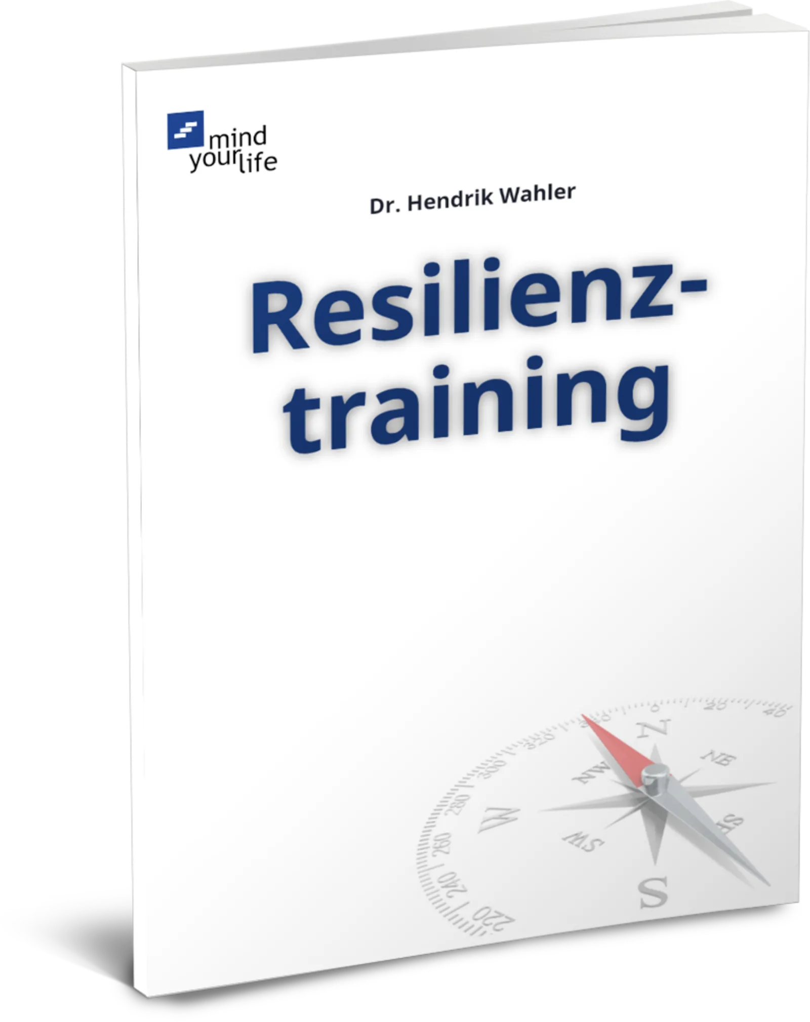 E-Book Cover Resilienztraining von Dr. Hendrik Wahler mit Kompass-Motiv