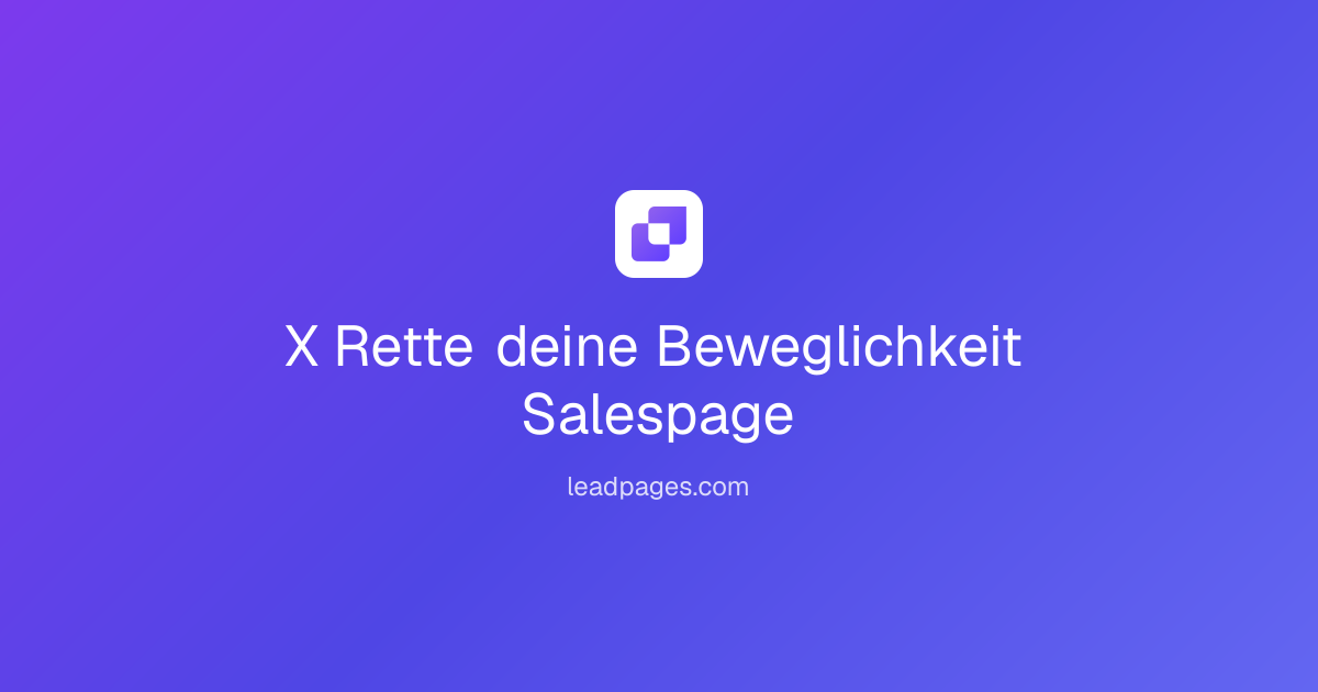 Videokurs Rette Deine Beweglichkeit mit Gabriela Höper