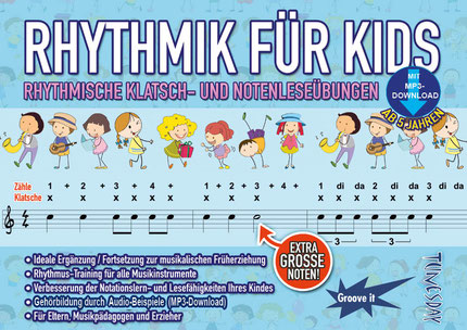 Cover Übungsheft "Rhythmik für Kids"