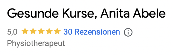 Kundenstimme zum Rückbildungskurs online