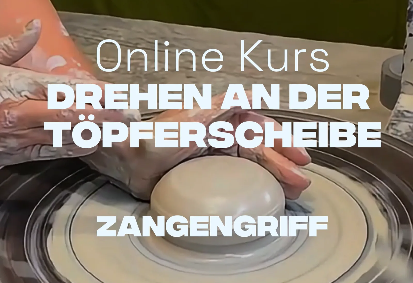 Schienenzug, bauchige Gefäße und Schalen von Tonhaus Akademie 7 Zangengriff Technik beim Töpfern für bauchige Gefäße
