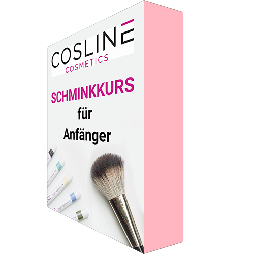 Schminkkurs für Anfänger:innen von COSLINE Cosmetics GmbH 1 COSLINE Schminkkurs für Anfänger:innen Produktbox mit Make-up-Pinseln
