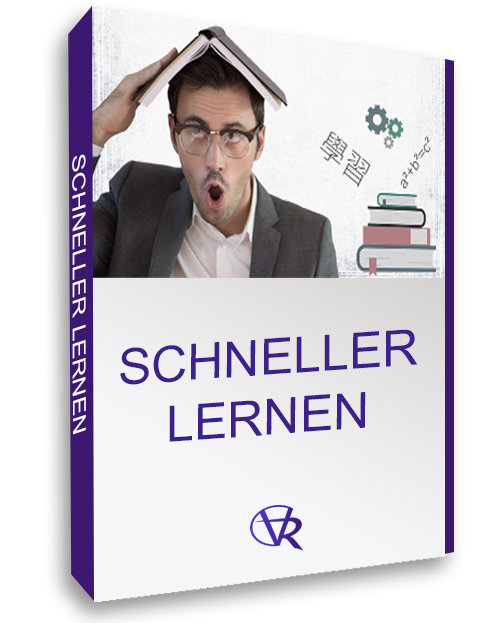 Produkt-Mockup Schneller Lernen von Wlad Jachtchenko mit Mann und Lernmotiven