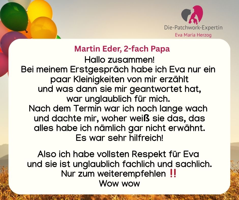 Martin Eder, 2-fach Papa, Rezension zum Schutzengel-Kurs und Coaching
