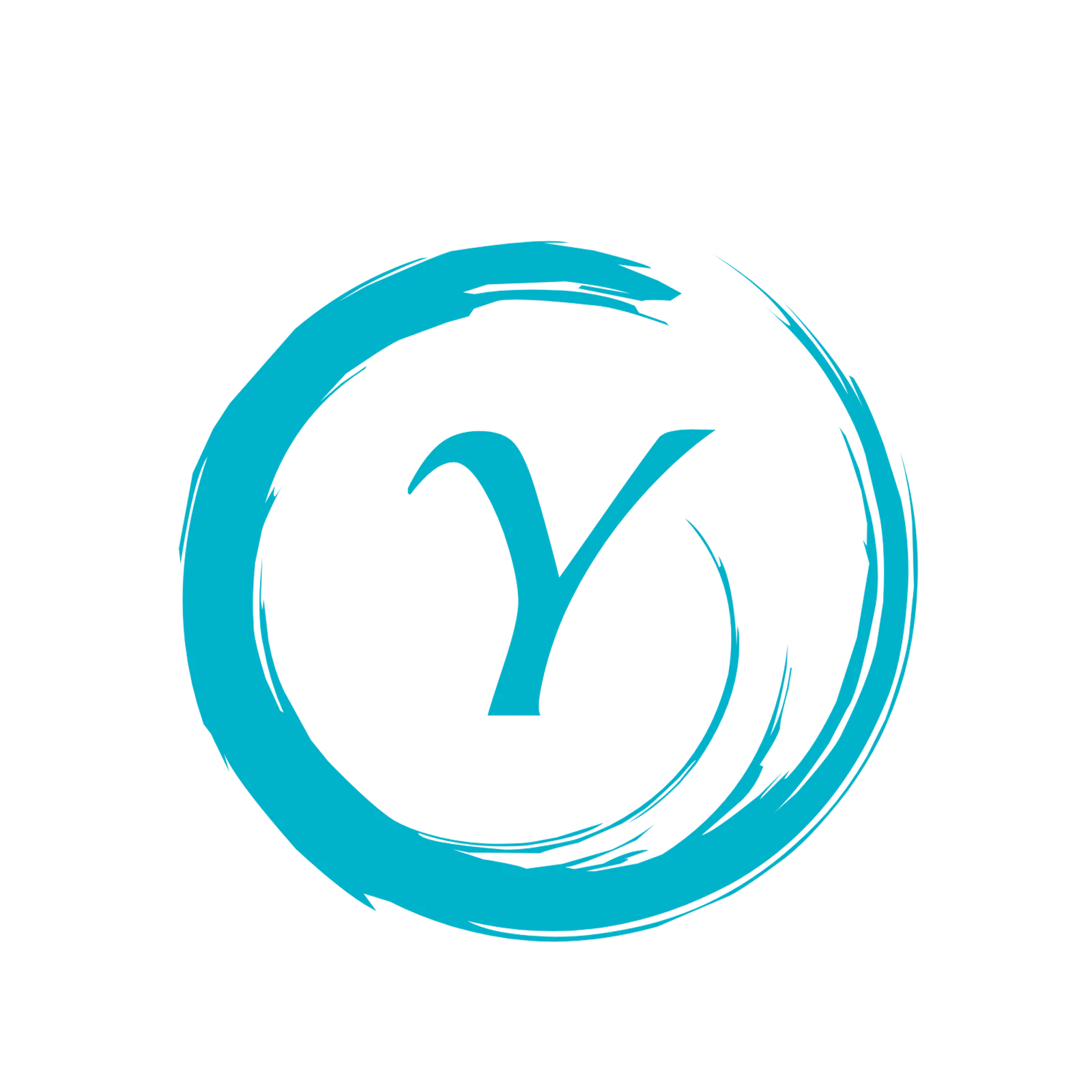 Logo Seelenbewusstsein mit türkisem Kreis und stilisiertem Y