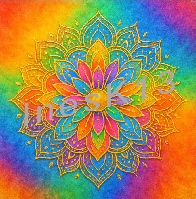 Seelenlichtcode Herzintelligenz – E-Book mit Mandala-Ritualen 8 4_Freude Gold – Regenbogen