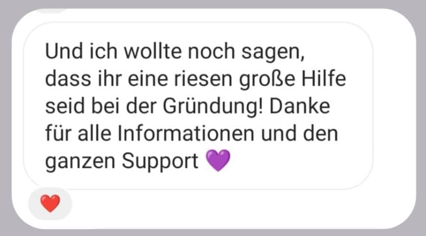 Kundenstimme zu Online-Kurs (Teil-)Selbständig, aber richtig!