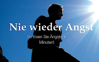 Selbsthypnose mittels Codewort – Audio-Training für Trance 3 Banner Nie wieder Angst Online-Kurs mit Person im Gegenlicht