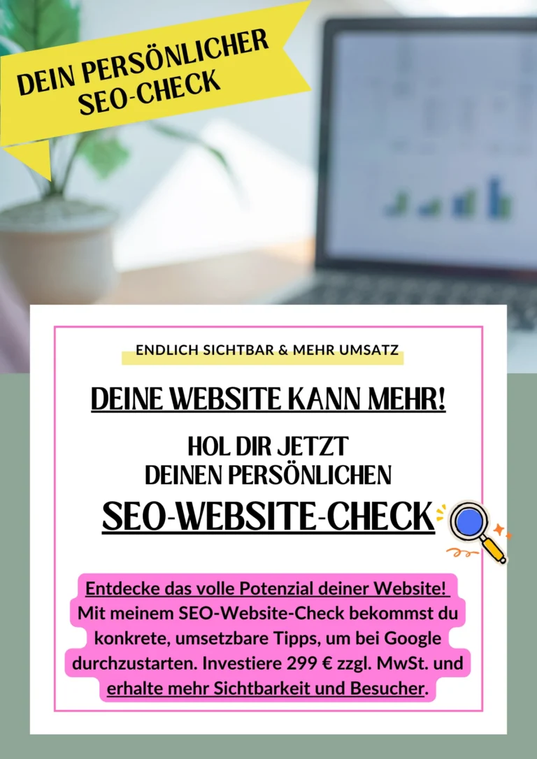SEO Website-Check – SEO-Analyse mit Videocall von Sonja Leupolz