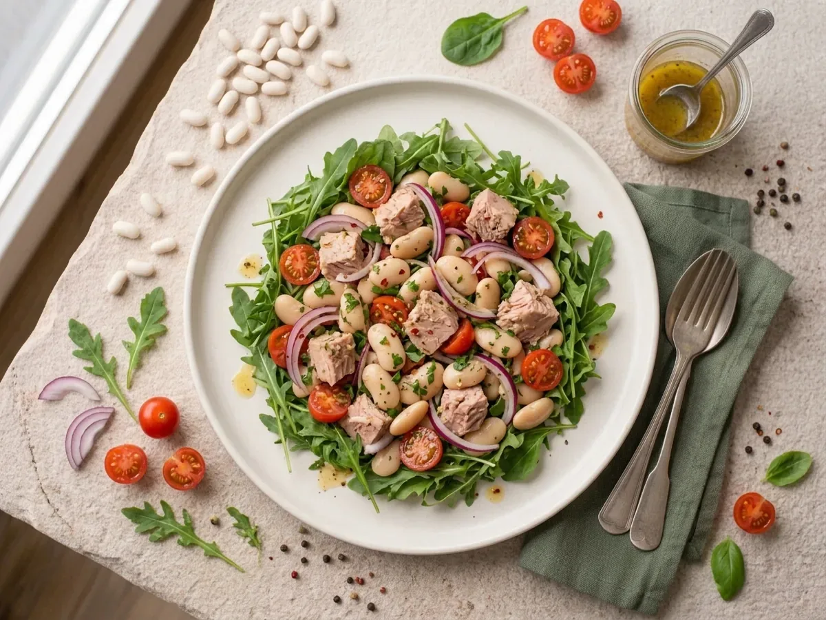 Thunfisch-Bohnen-Salat - Gesundes Rezept aus dem Halteplan