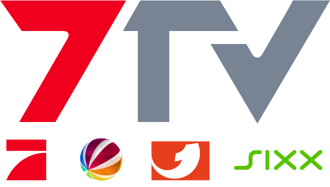 ProSieben und weitere Sender-Logos (RTL, SAT.1, SIXX)