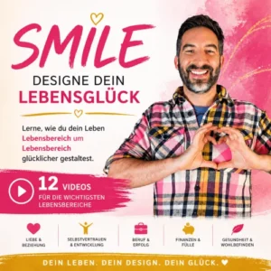 Produktpromotion SMILE mit Oliver Brandenburg im kariertem Hemd, Herzen, Text zu 12 Videos