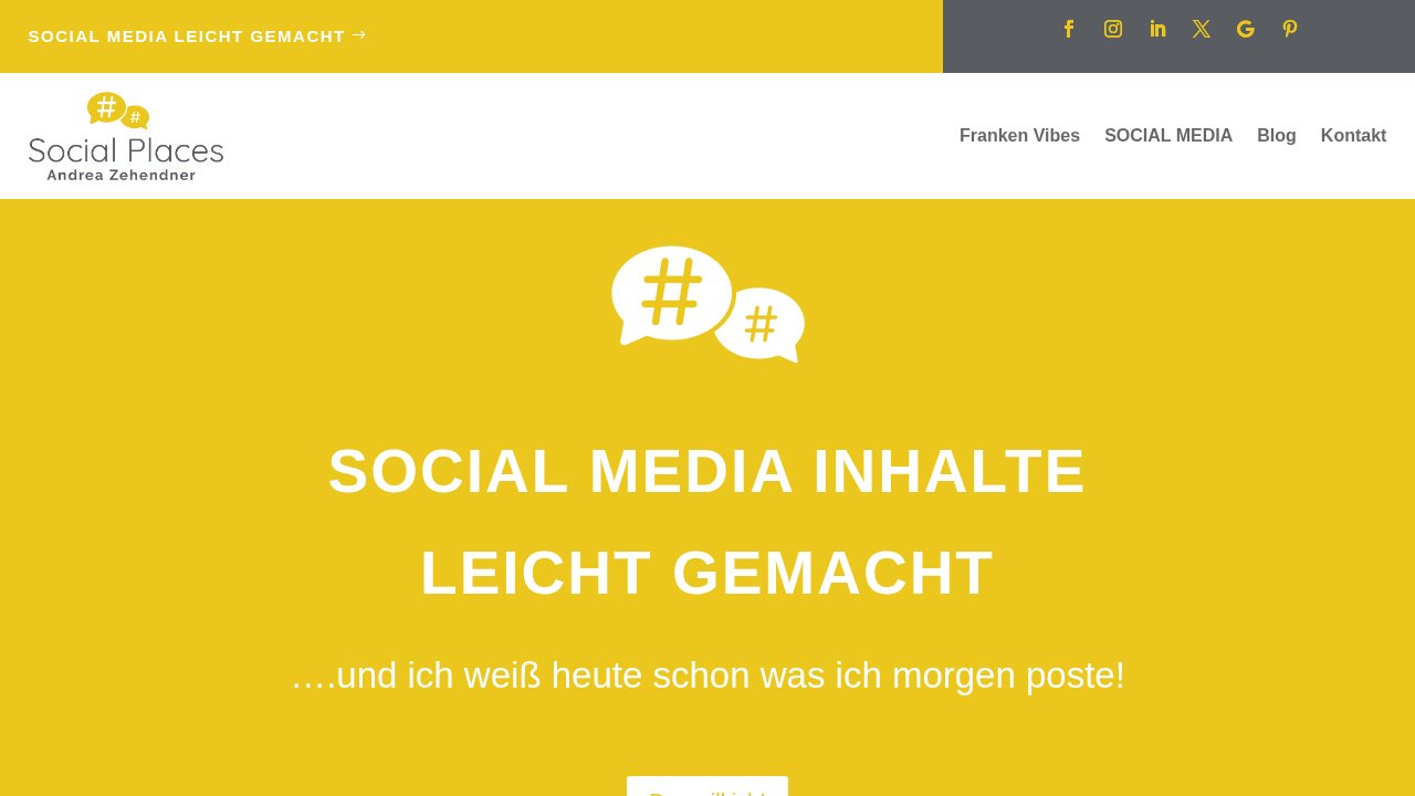 Social Media Inhalte leicht gemacht – Content-Paket mit Vorlagen 1 Social Media Inhalte leicht gemacht – Ansicht der Verkaufsseite