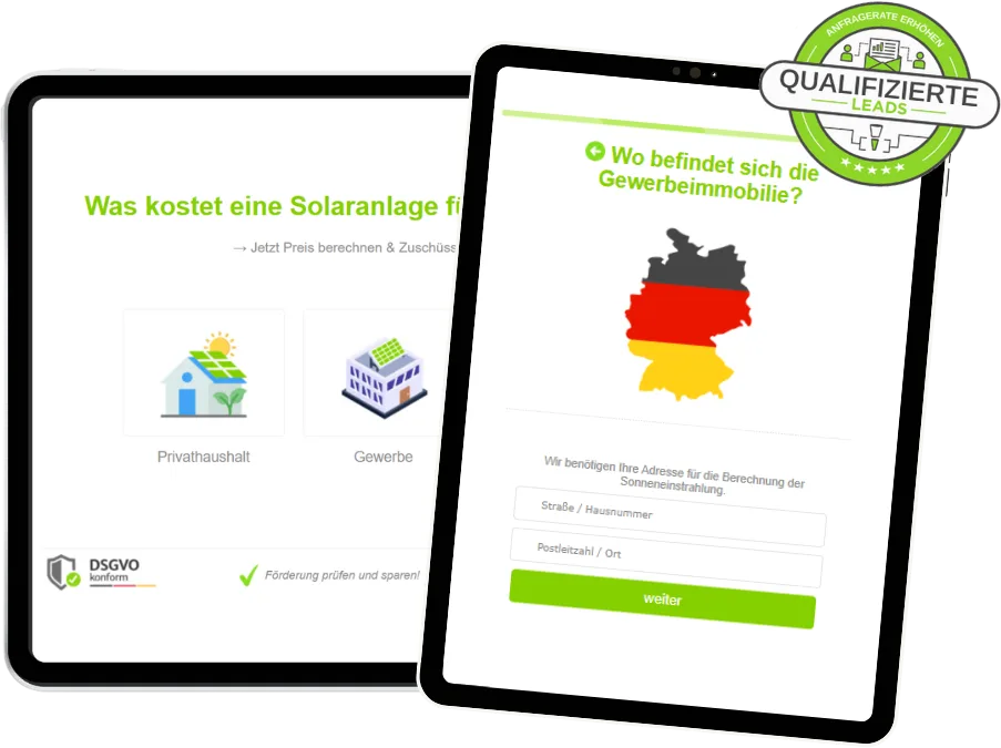 Solar Lead Generator Bundle von coform mit Methoden, Kosten und Optimierungsstrategien