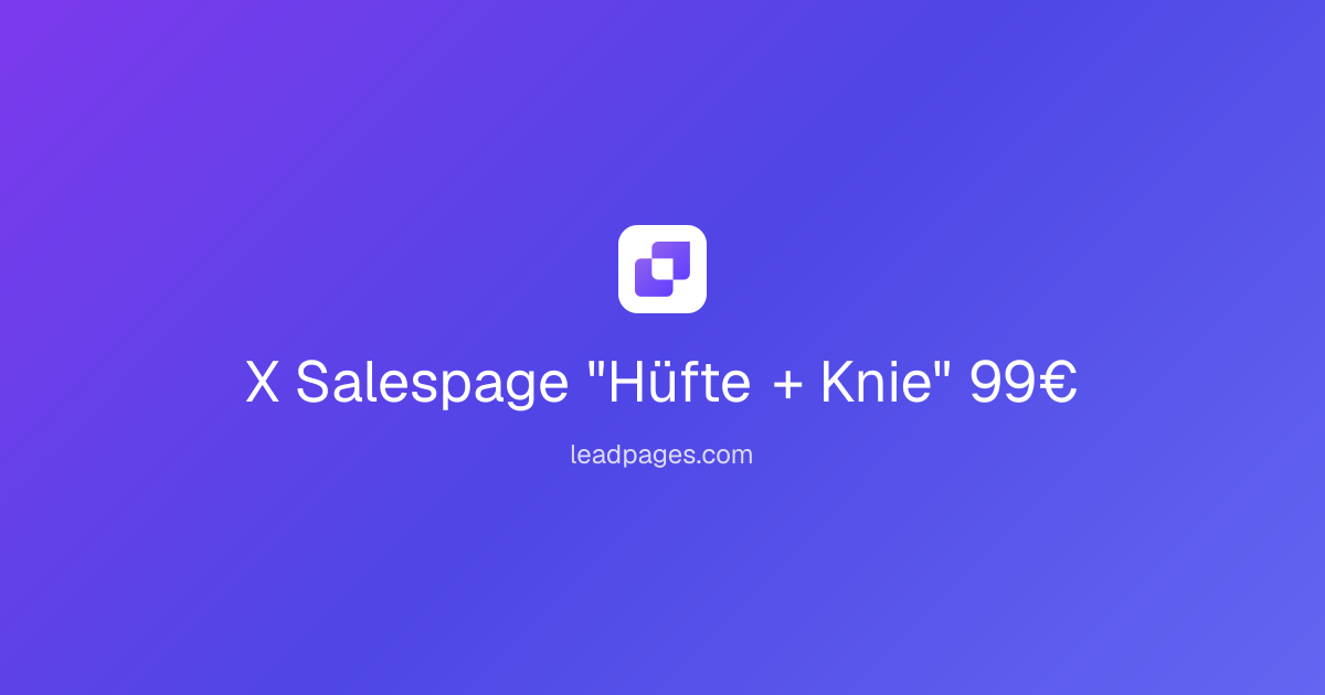Spezialtraining Hüfte + Knie Videokurs von Pilates4Life