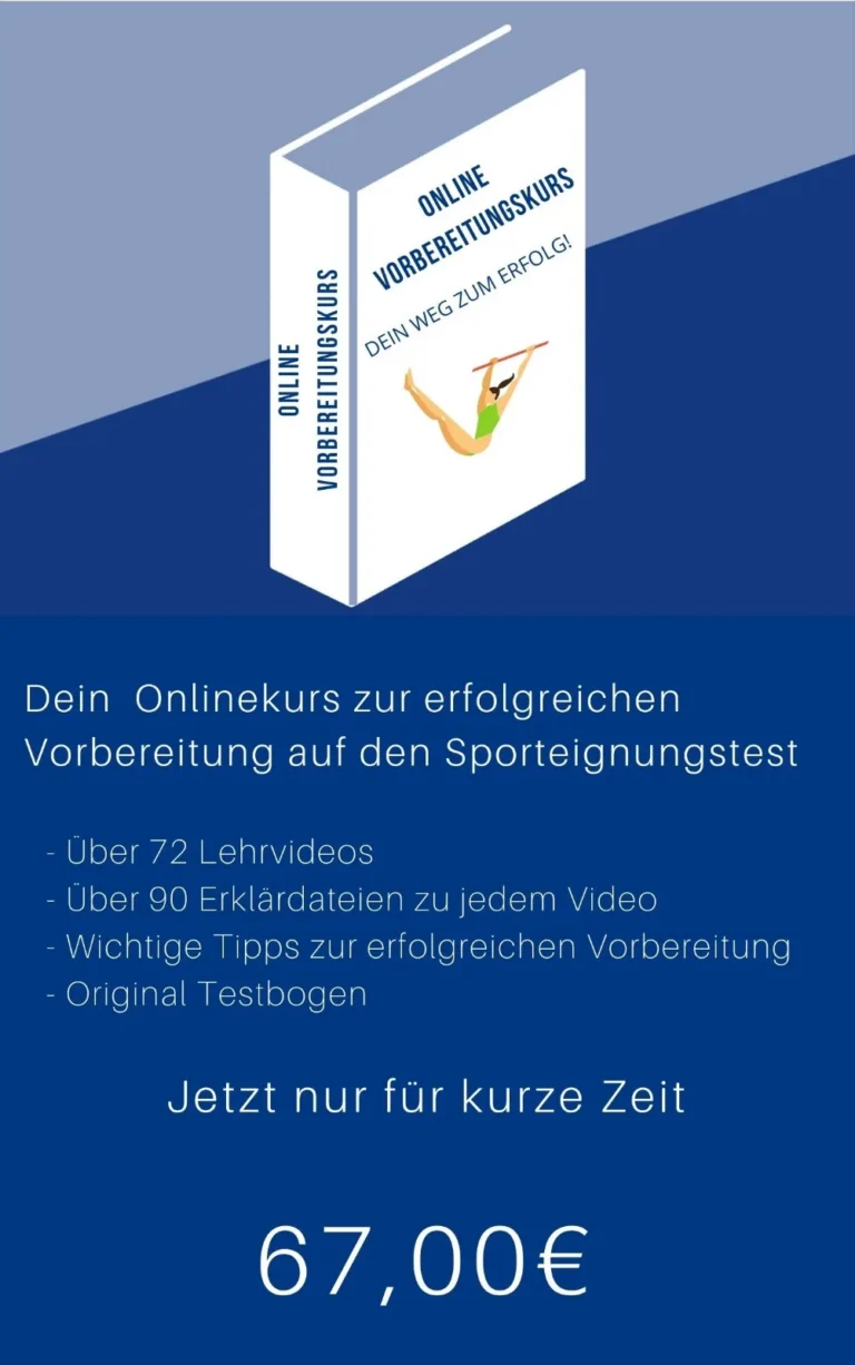 Sporteignungstest Leipzig – der Online-Vorbereitungskurs