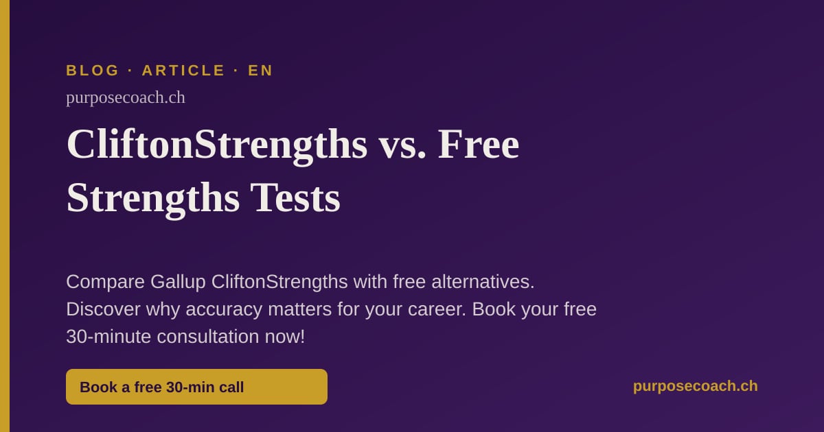 CliftonStrengths Test versus kostenlose Stärken-Alternativen Vergleich