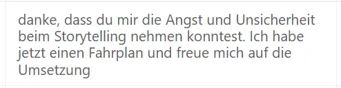 Kursinhalt Storytelling für Online-Shops Video-Modul