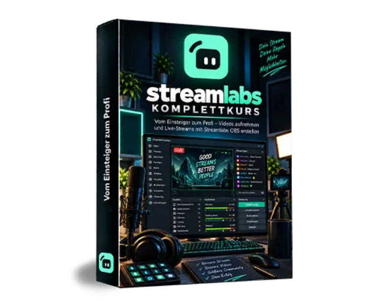 Streamlabs OBS Komplettkurs – Videokurs zu Streaming & Aufnahme