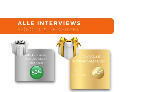 Systemausstieg ins Leben: Gold – Videopaket zu Selbstbestimmung 3 Kompaktes Angebotsbanner mit zwei Produktpaketen und Preisen