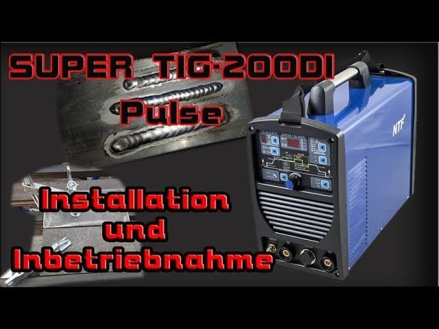 Super TIG 200DI Pulse Schweißgerät mit Titelbild Installation und Inbetriebnahme, Video-Standbild