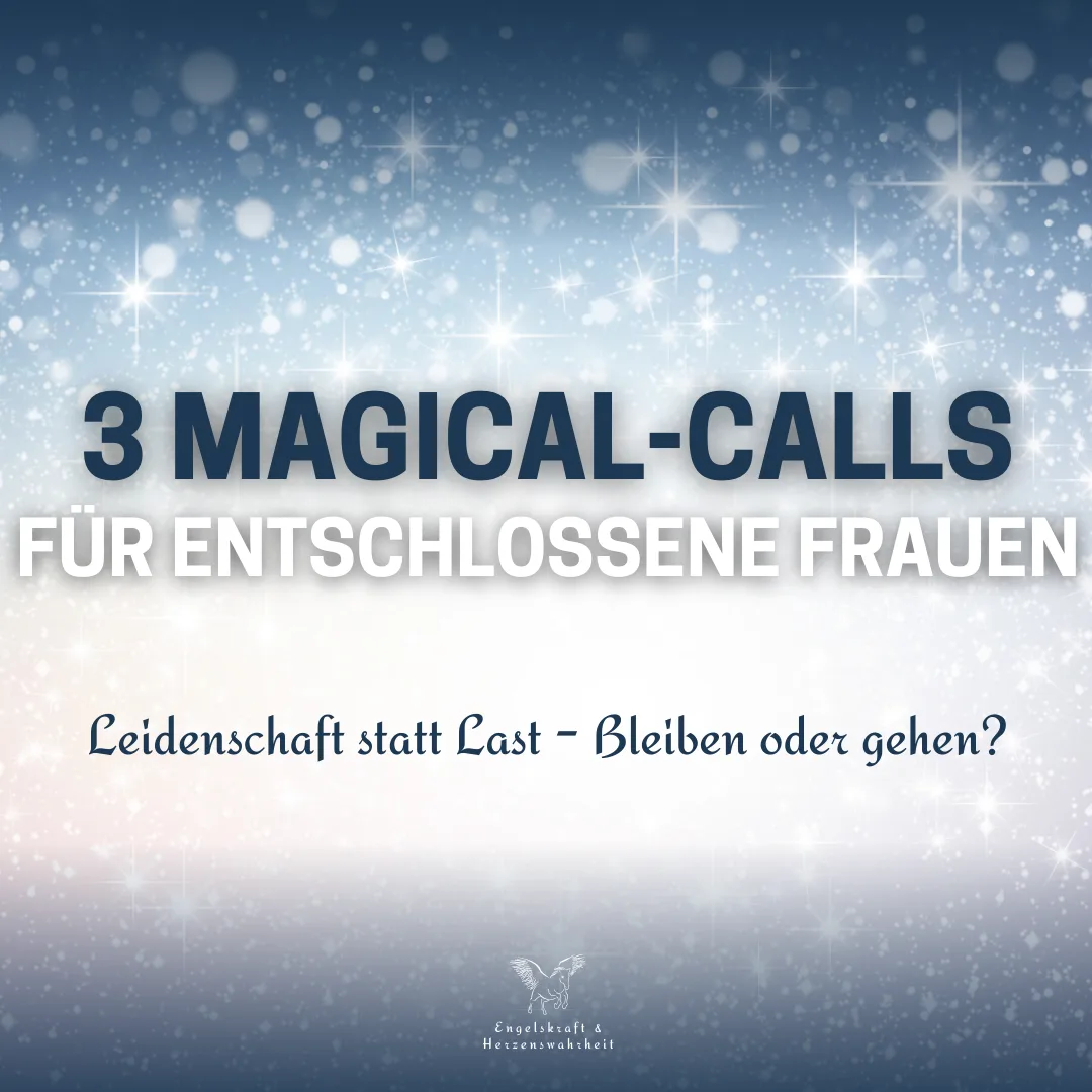 3 Magical Calls für entschlossene Frauen mit Sternen-Hintergrund