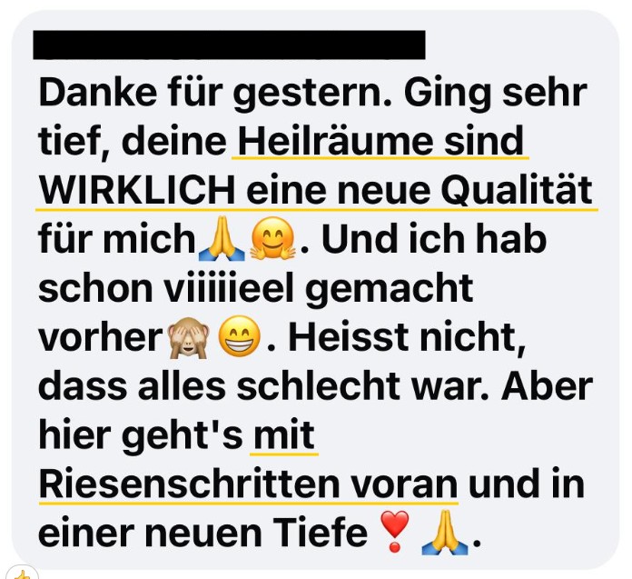 Feedback Heilräume