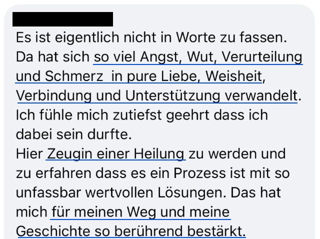 Feedback Heilraum