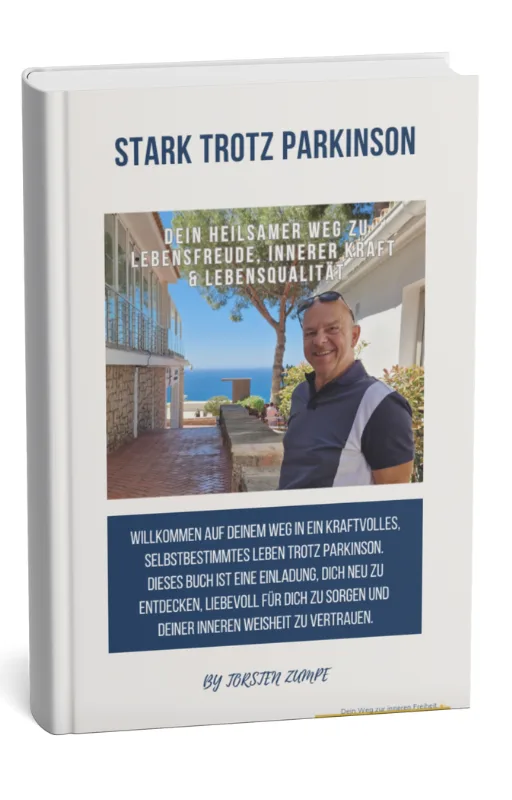 E-Book-Cover mit Titel Stark trotz Parkinson, Torsten Zumpe Portrait
