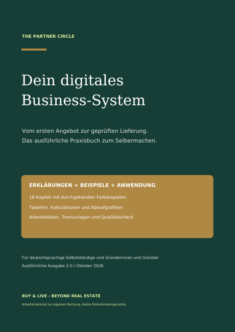 Cover des tatsächlichen Praxisbuchs Dein digitales Business-System
