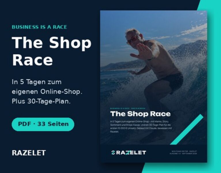 The Shop Race – E-Book zum E-Commerce-Start von Wolfgang Reiter