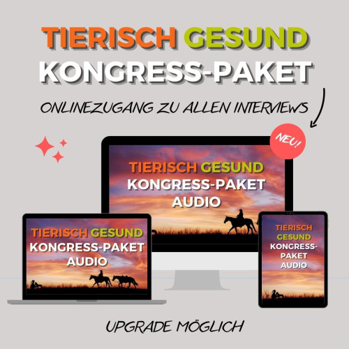Mockup Tierisch Gesund Kongress-Paket Audio auf Geräten