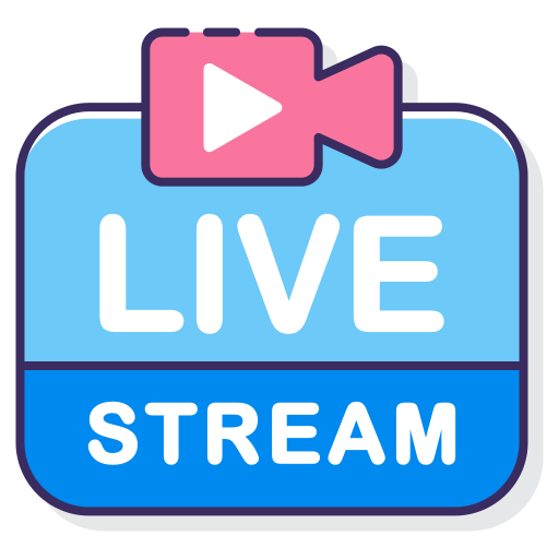 Traderfriends 1-on-1 Coaching – Forex- und Krypto-Mentoring 2 Icon mit Live-Stream-Label, Play-Symbol und blau-rosa Farbschema
