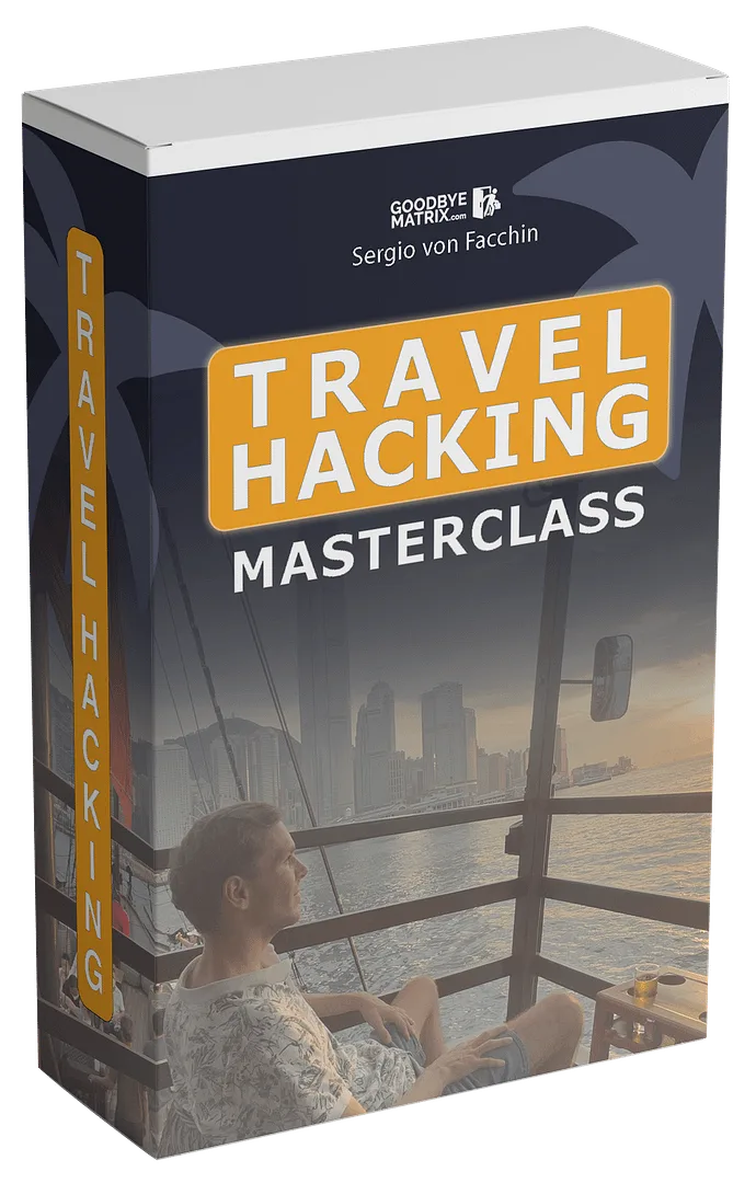 3D Produktbox Travel Hacking Masterclass von Sergio von Facchin mit Schiff-Foto