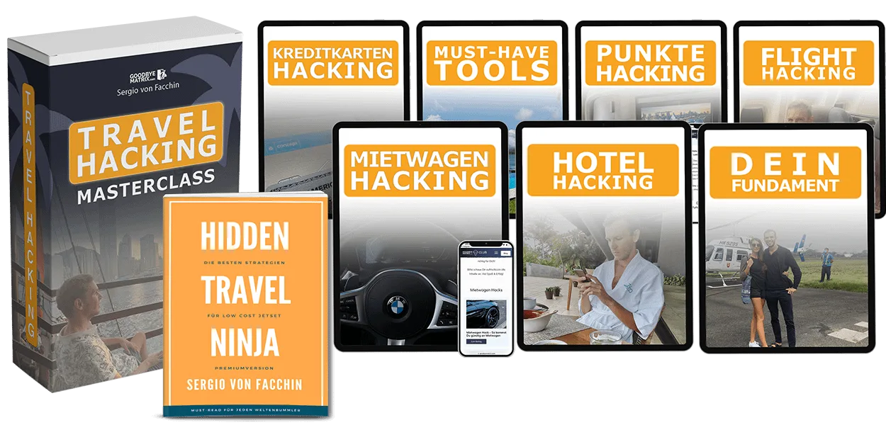 Travel Hacking und Meilen Masterclass Bundle Übersicht