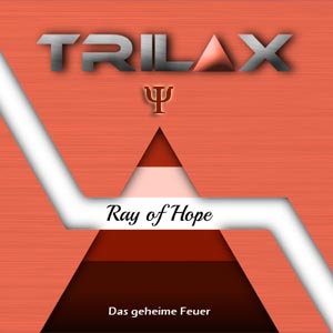 Trilax Ray of Hope Produktcover mit rotem Pyramiden-Design und Psychologie-Symbol