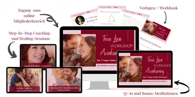Produktmockup True Love Awakening Online Workshop