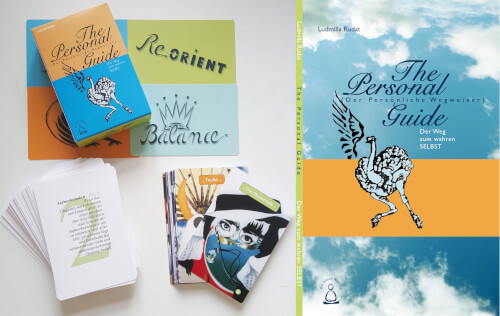 Produktabbildung Kartenspiel und Begleitbuch The Personal Guide mit Fächer-Layout