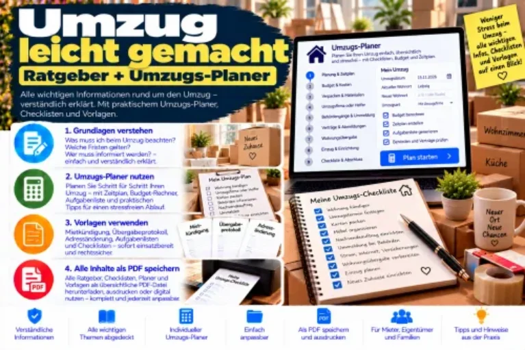 Umzug leicht gemacht – Ratgeber mit Umzugs-Planer von Axel Wirth