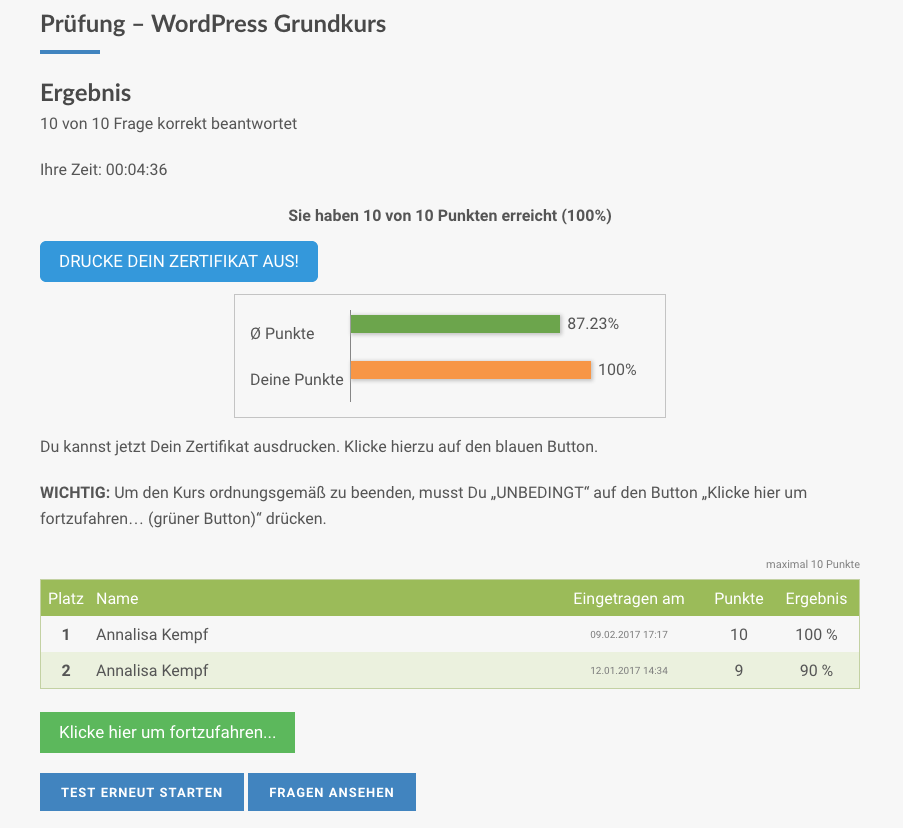 Unternehmerausbildung WPA MasterCoaching – Onlinebusiness-Coaching 13 Kursübersicht WP Akademie MasterCoaching Zertifikat