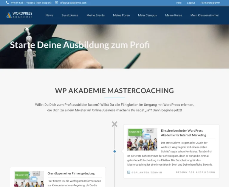 Unternehmerausbildung WPA MasterCoaching – Onlinebusiness-Coaching