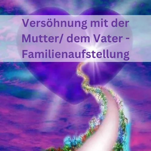 Hero-Bild mit purpurnem Himmel und leuchtender Brücke zur Versöhnung mit Eltern
