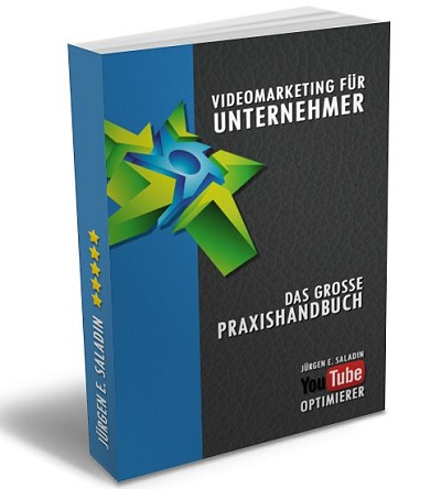 E-Book Cover Videomarketing für Unternehmer – Das große Praxishandbuch mit grünem Pfeil-Logo